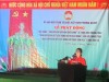 Đ/c Lê Thị Kim Vương – UVBTV Đảng ủy – CT UBMTTQVN phường đang kêu gọi  nhân dân khối phố thực hiện đảm bảo 9 tiêu chí.