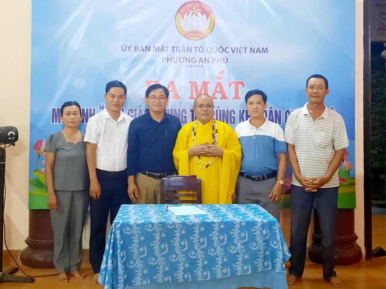Ký kết mô hình “Tôn giáo tham gia bảo vệ môi trường xanh, sạch, đẹp" tại phường An Phú